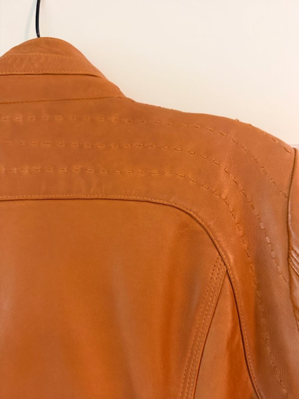 Quince Tan Leather Jacket - Picture 5 of 6